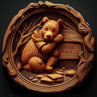 3D мадэль Игра Винни-Пух в лесу на сто акров (STL)